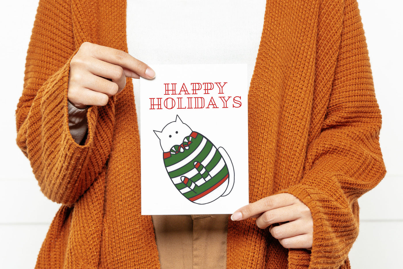 Happy Holidays Pajama Kitty