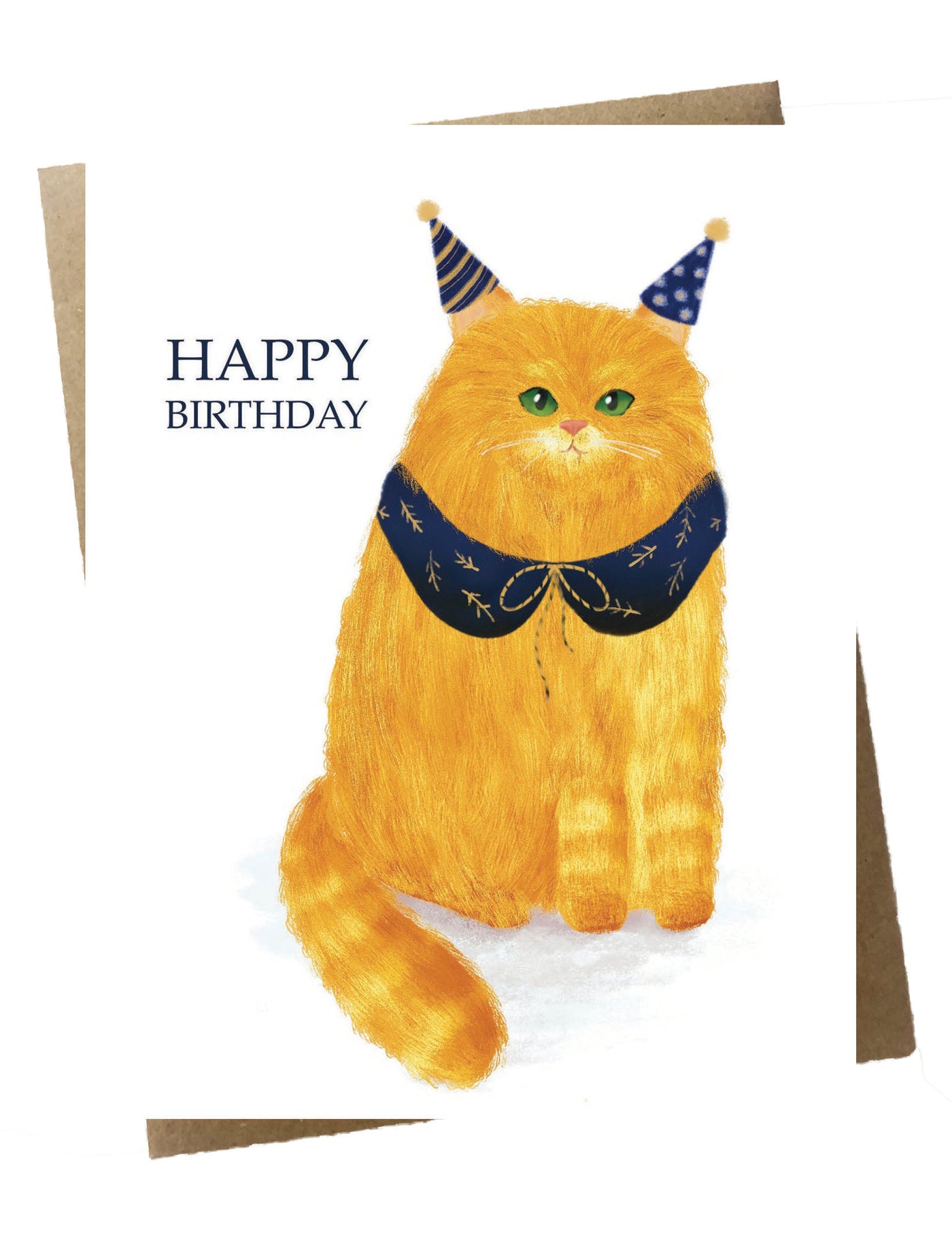 Double Hat Birthday Cat