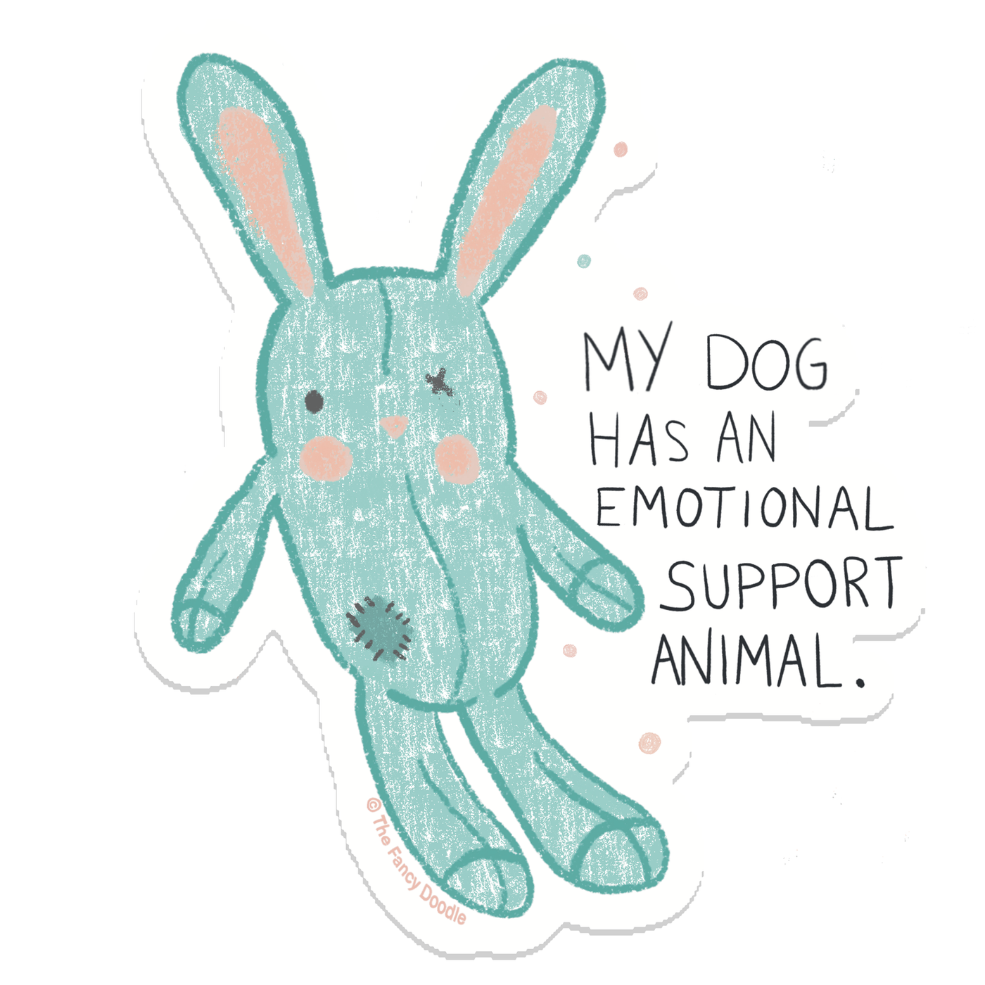 Emotional Support Animal Vinyl Sticker
