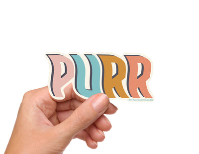 Purr Vinyl Sticker