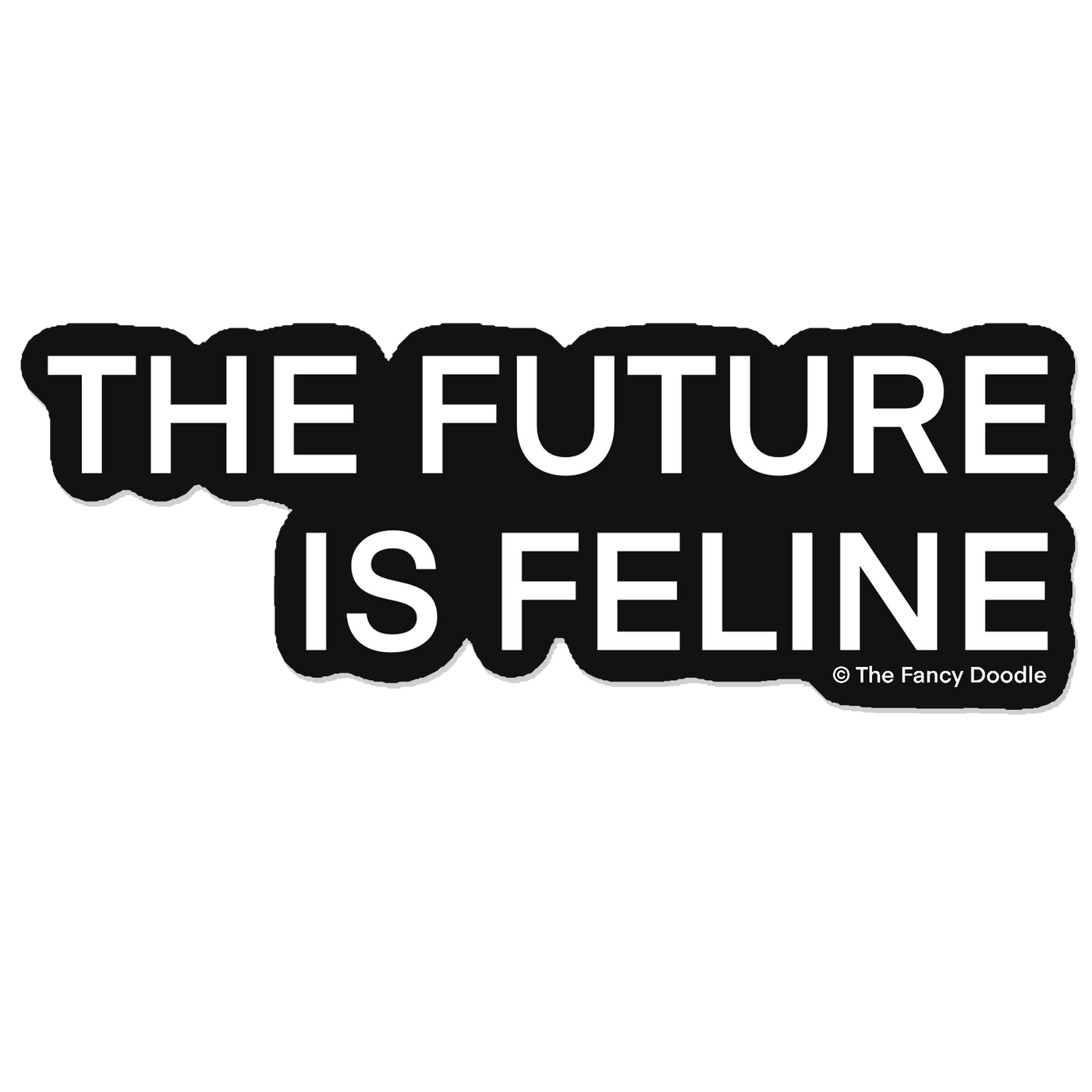 The Future is Feline Vinyl Sticker