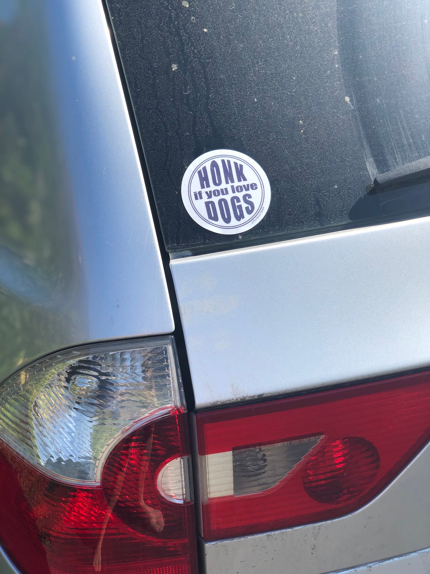 Honk If You Love Dogs Vinyl Sticker