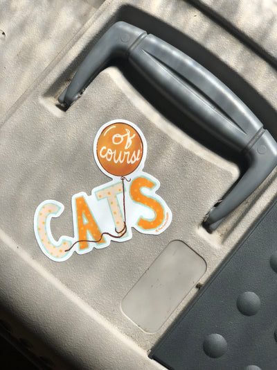 Cats of Course Vinyl Sticker